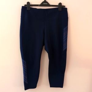 Gap Navy workout leggings, large petite
